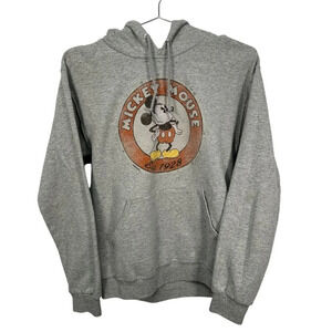 Disney Parks Mickey Mouse Gray Hoodie Small‎